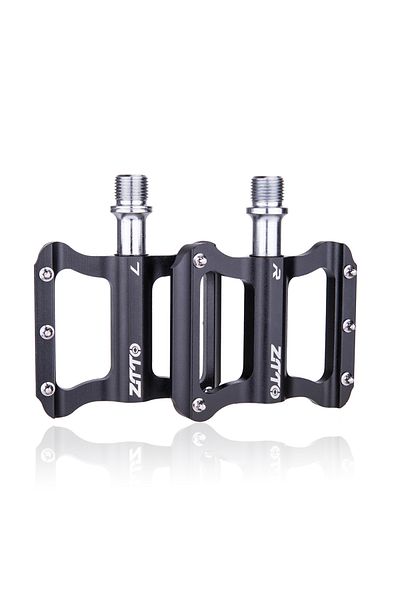 ZTTO JT06-BLACK ZTTO Road Bike Ultralight Flat Pedal Aluminum Alloy Bicycle Bearings Anti-Slip Folding Pe