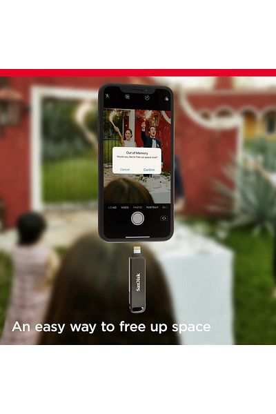 SanDisk SanDisk Ixpand Flash Drive Luxe 128GB 2-In-1 Lightning & USB Type-C Connectors