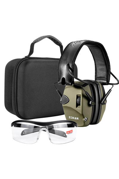 Choice 026 Green Group ZOHAN سماعات أذن نشطة للرماية، حماية سمع إلكترونية، وا...
