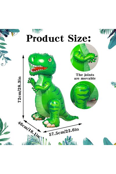Choice Other 1pc 1pc Cute Freestanding 3D Dinosaur Balloon,T-Rex Long Neck Animal Balloon,Birthday Party,Pa
