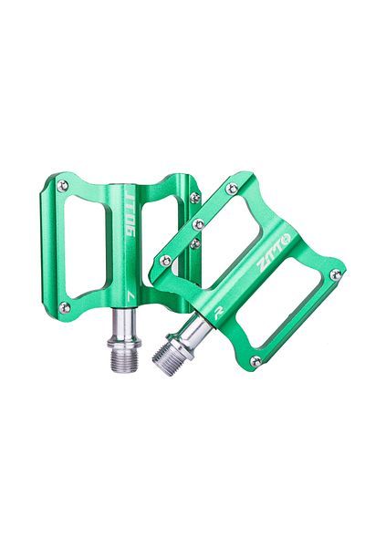 ZTTO green ZTTO Road Bike Ultralight Flat Pedal Aluminum Alloy Bicycle Bearings Anti-Slip Folding Pedals