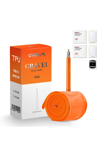 Choice Presta Valve 45mm 32-47C 1pcs For Gravel CYCLAMI Gravel Bicycle Inner Tube Ultralight 700c MTB 29 T
