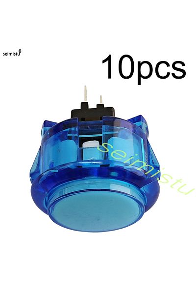 Choice 10pcs 30mm blue 10pcs Clear Push Button 24mm 30mm Durable Multicade Video Game Console Copy Sanwa Ob
