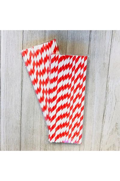 Choice Red 50pcs Red Paper Straws, Birthday Straws, Red Stripe Straws mermaid birthday party encanto pa