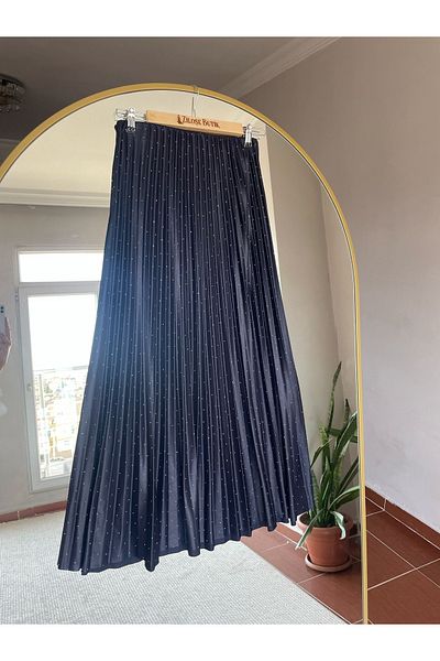 nimet tekstil Stone Pleated Skirt Ultra Shiny