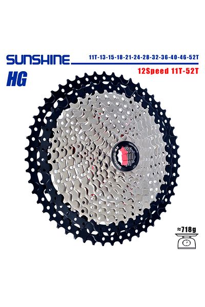 Choice 12Speed 11-52T SR SUNSHINE Bicycle Cassette Black Mountain Bike Freewheel 8/9/10/11/12 Speed HG flyw
