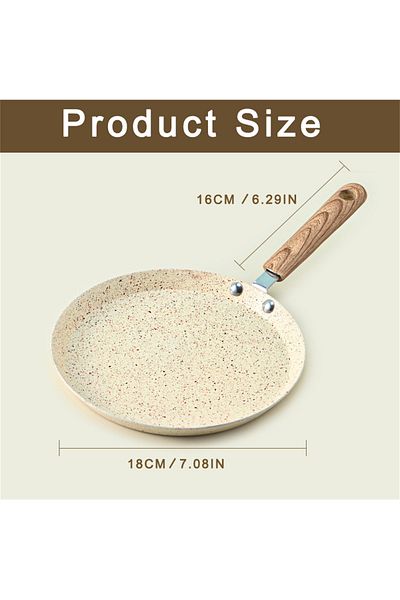 Choice 6 inch Frying Pan Non-stick Pancake Crepe Pan Mini Induction Pan for Crepes and Pancakes Crepe Pan F