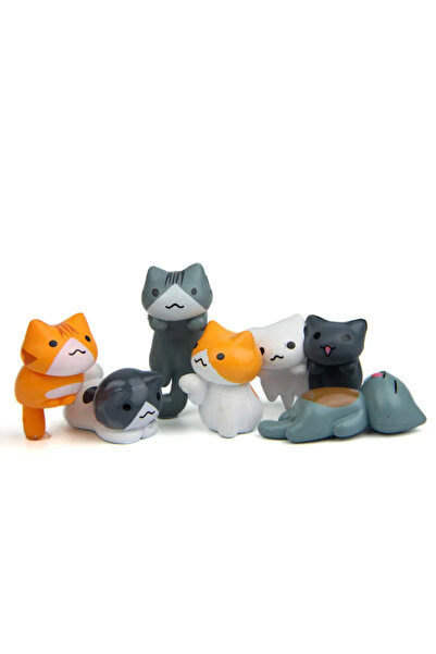 Choice 6 قطع/مجموعة من 6 قطع من زينة بونساي على شكل قطة محظوظة كرتونية لحديقة...