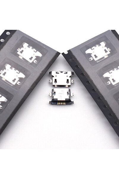 Choice 100 قطعة من موصلات منفذ الشحن Micro USB ذات 5 دبابيس، لوحة سميكة 1.27 ...