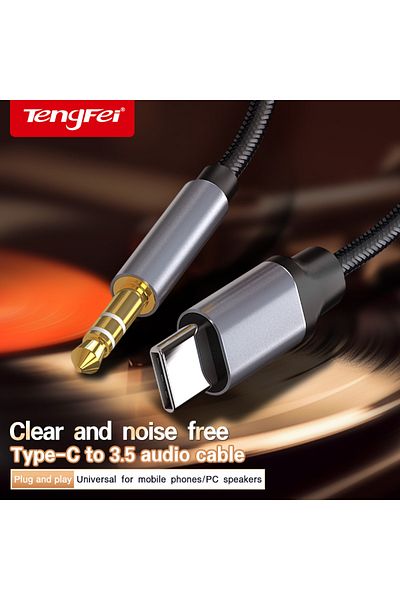 Choice 0.5m USB Type C to 3.5mm Audio Cable Audio Aux Cable For Samsung S20 S10 Car Headphone Speaker Wire