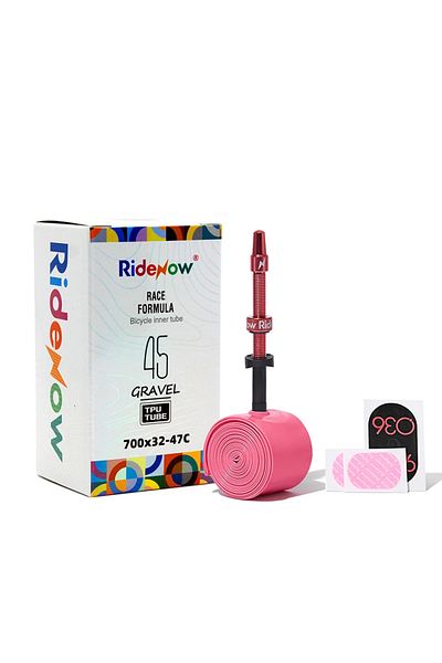 Choice Presta Valve 45mm with Patch Kit Gravel 45g 1pc RideNow Metal Nozzle Tpu Inner Tube Removable Valve