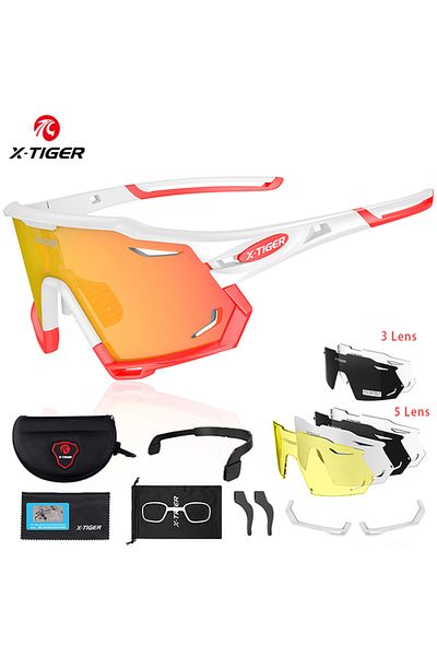 Choice 3 Lens X-YJ-XTS07 X-TIGER Cycling Sunglasses UV400 Protect Cycling Glasses Sports Polarized Men Bicy
