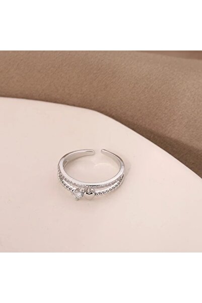 Choice خواتم نسائية قابلة للتغيير R05574-02-01 على شكل قلب من الزركون بطبقتين...