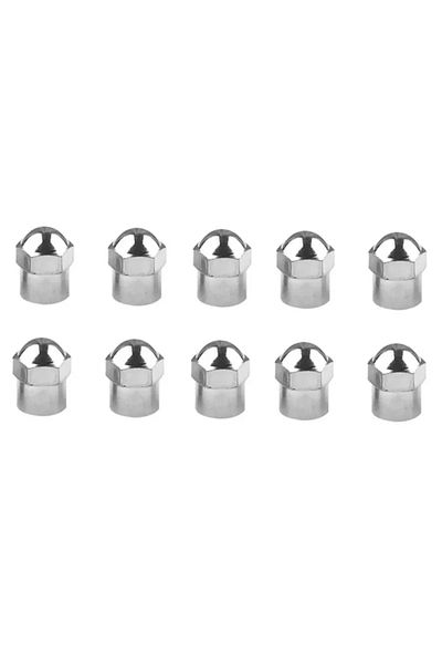 Choice 10pcs pack Car Tire Valve Caps 10/50pcs Round Head Chrome Plating Dust Proof Covers Cars Motorcycles