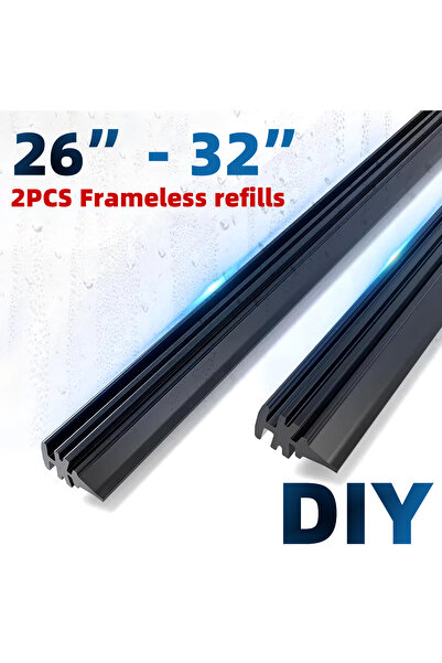 Choice 30 بوصة 750 مم 2 قطعة 2 قطعة 6 مم عالية الجودة شريط مطاطي بدون عظم حشو لمساحات الزجاج الأمامي للسيارة