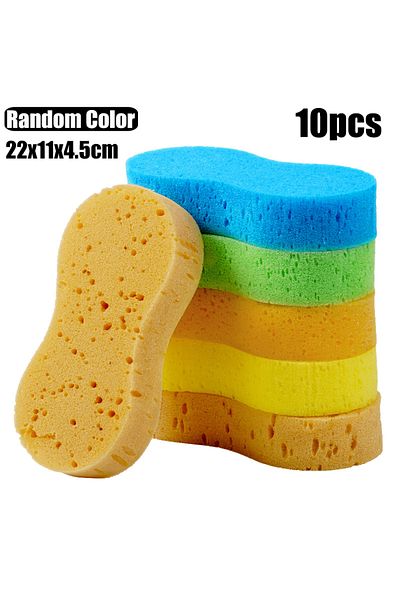 Choice 10pcs Random Color Car Wash Sponge Honeycomb Large Sponges High-density Car Washing Sponge Block Aut