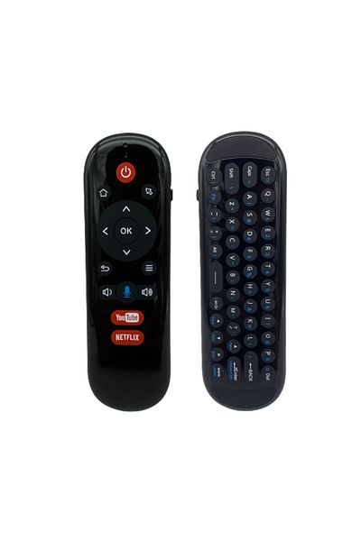 Choice English-Not Backlit W1 PLUS Air Mouse Remote Control 2.4G RF Wireless Mini Keyboard Smart Gyroscope
