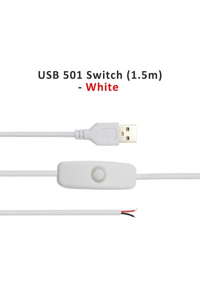 MJJC 501 Switch White Dc 5v Usb Led Inline Touch Dimming Switch 1.5m 304 501 On Off Button Extension Cabl
