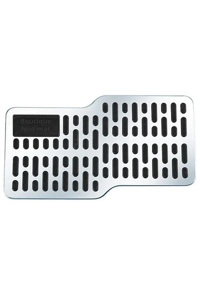 Choice black Auto Foot Rest Pedal Plate Floor Carpet Mats Non-slip Stainless Heel Pad For Truck Suv Black B