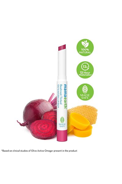 Mamaearth Beetroot Tinted 100% Natural Lip Balm Natural Pink Tint 2g