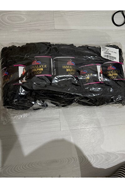 SÜSLÜTASARIM Himalaya dolphine loop(kadife kuzu ip)(500 gram)siyah