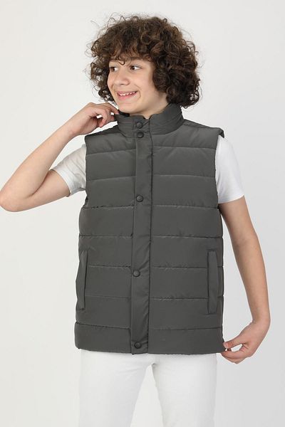 ASYAKİDS CLUB Boy's Nova Fabric Pocket Lined Seasonal Premium Vest