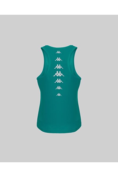 Kappa Survivor Woman Poly Tank 5 Kadın Yeşil Regular Fit Atlet