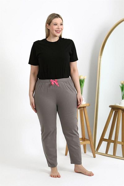 Celira Women's Cotton Plus Size Bottom Pajamas Mink