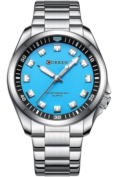 Curren Men's Analog Quartz Wristwatch, Stainless Steel Bracelet, Luminous Hand Watch, Model 8451