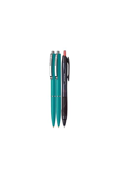 SCHNEIDER Premium Set - 2 Schneider Retractable Pens - Green, Blue Writing and Jetstream Pen