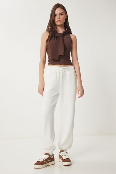 Lovelyİstanbul Jogger Modal Φούτερ ECRU LUB0094