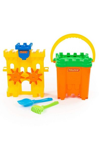 Polesie Castle Sand Mill Castle Bucket Maxi Sifter Shovel Rake Watering Pot Sand Molds
