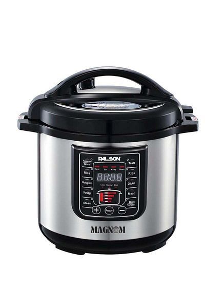 PALSON 10 Liter , 1350W Electric Pressure Cooker , Silver - 40036