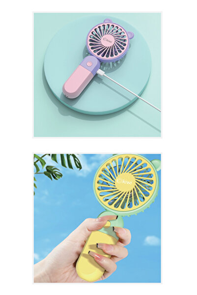 Kiwi Kfan-7603 Ultra Sessiz Telefon Tutacağı Standlı El Tipi Vantilatör
