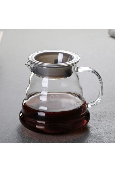 OEM Manual coffee maker with metal filter, pour-over method, artisanal coffee, 600 ml