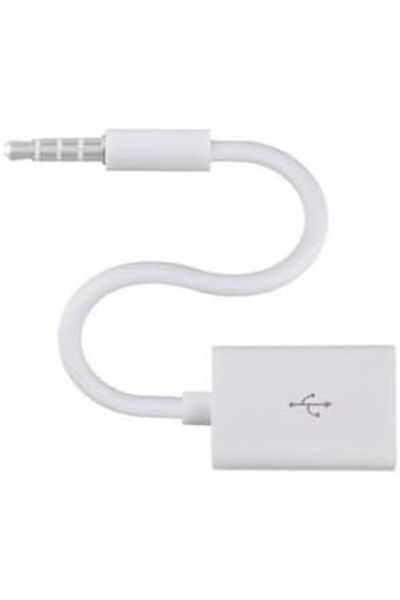 Generic Audio Adapter Cable AUX Male 3.5mm to USB 2.0 Female for Car MP3
