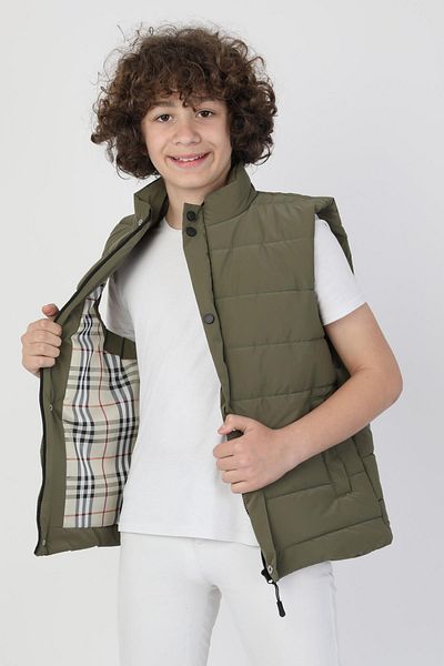 ASYAKİDS CLUB Boy's Nova Fabric Pocket Lined Seasonal Premium Vest