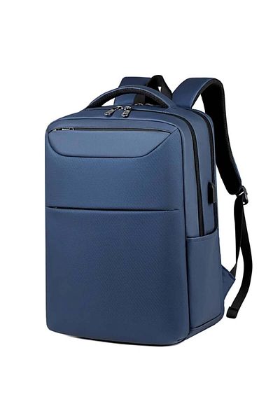 PUFO Rucsac pentru laptop de birou cu compartimente, 45 x 35 cm, albastru