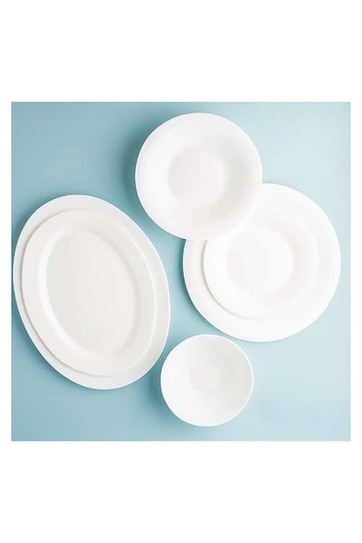 Melrich 33 Pcs Opal ware Dinner Set Dishwasher Microwave safe BPA Free