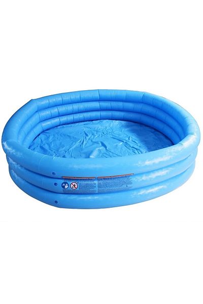 Intex Crystal Blue Portable Kids Outdoor 3 Ring Inflatable Swimming Pool 147*33 Cm