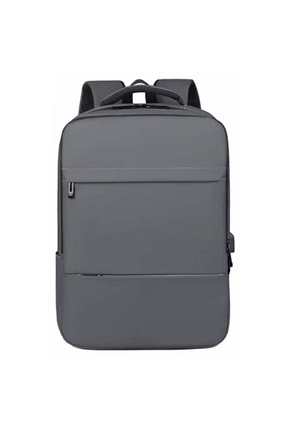 PUFO Rucsac pentru laptop de birou cu compartimente, 45 x 35 cm, gri
