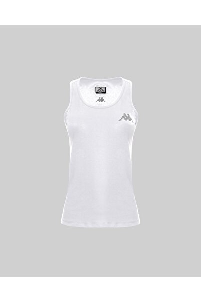 Kappa Survivor Woman Tank 4 Kadın Beyaz Regular Fit Atlet