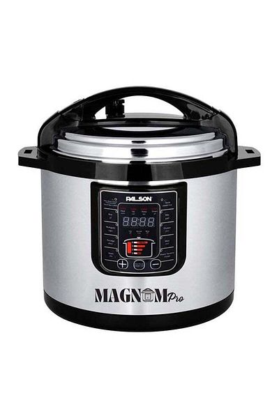 PALSON 10 Liter , 1350W Electric Pressure Cooker , Silver - 40036