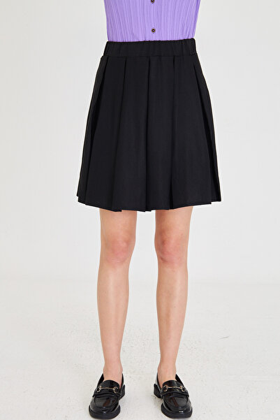 armonika Dámská černá krátká sukně ARM-22K001013