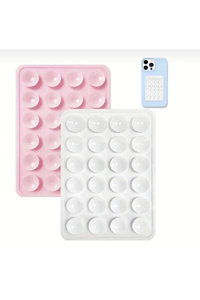 Genel Markalar Silikon vantuzlu telefon tutacağı 24 vantuzlu 2 renk telefon y...