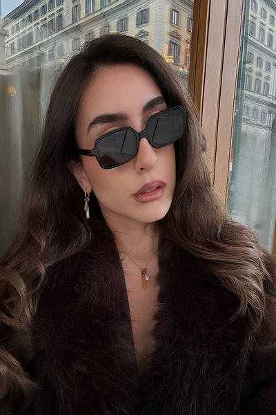 MACERATİ Unisex Black Sunglasses