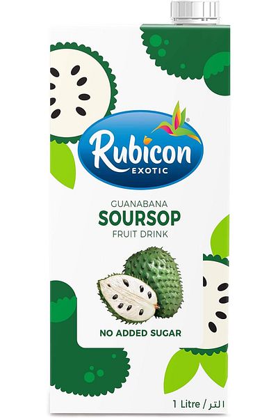 Rubicon مشروب فاكهة غوانابانا سورسوب بدون إضافة سكر 1 لتر