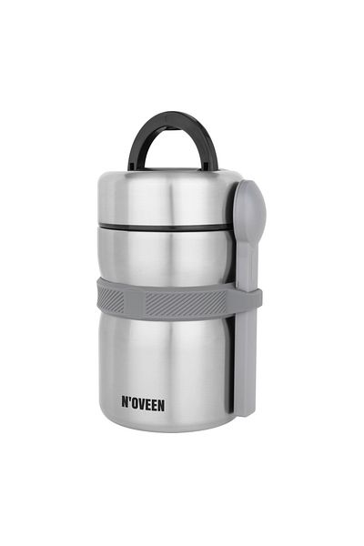 Noveen Noveen TB961 lunch thermos, 2000ml, double wall stainless steel, keeps temperature 12h, silver