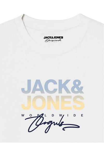 Jack & Jones JACK &JONES Canguu FST JNR T-shirt - 12281852-Bright White