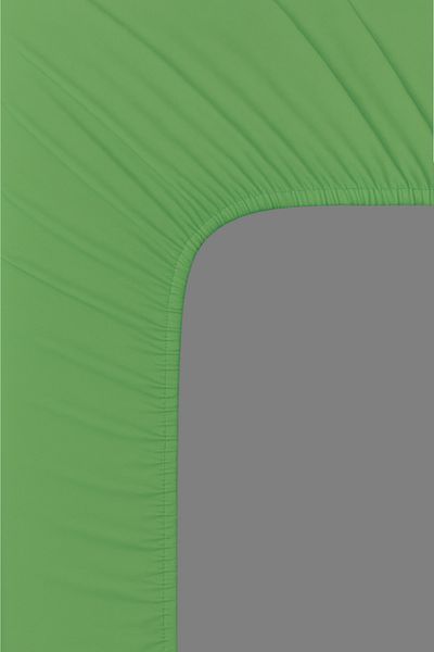 HERAKLEIA HOME TEXTILE Jersey 100% Cotton - Green Elastic Sheet |   Non-Slip, Anti-Sweat, Soft Textured Combed Cotton Single/Double